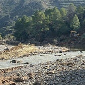 Estado actual de la playa de Bugarra.