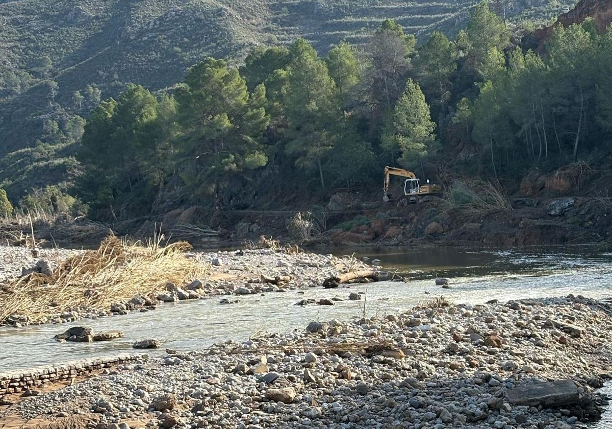 Estado actual de la playa de Bugarra.