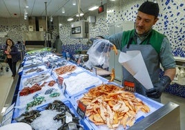 Pescadería de Mercadona, en una imagen de archivo.