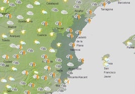 El municipio de la Comunitat Valenciana donde más ha llovido este jueves: 59,2 l/m2 en sólo cuatro horas