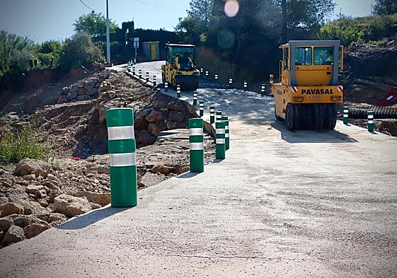 Obras de adecuación del paso sobre el barranco de Cortixelles
