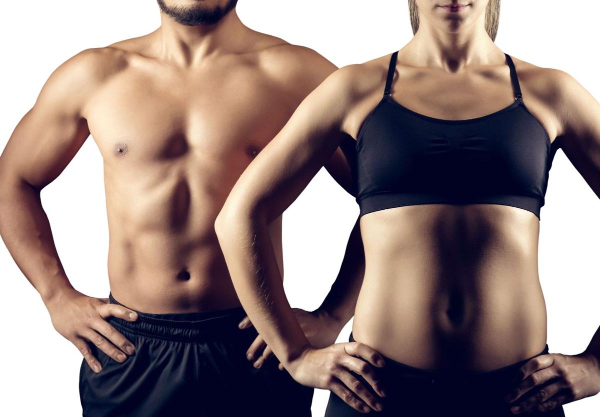 Dos personas listas para hacer deporte.
