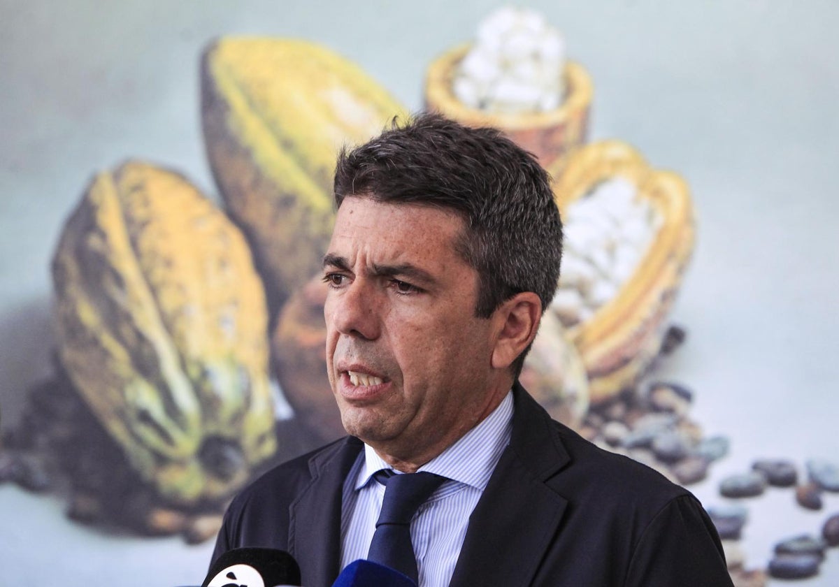 Carlos Mazón, durante un acto en Alicante.