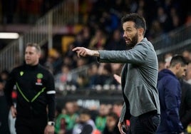 Corberán en un partido de Liga.