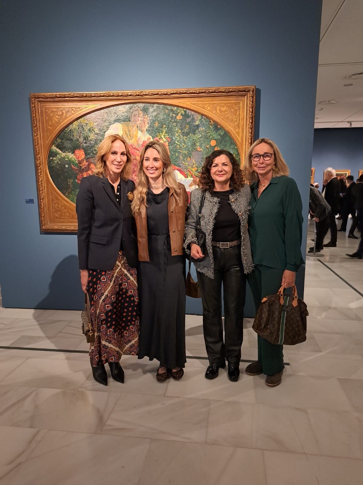 Nela Gómez Villalonga con su hija Claudia Dalmau, Mar Beltrán Alandete y Silvia Alonso.