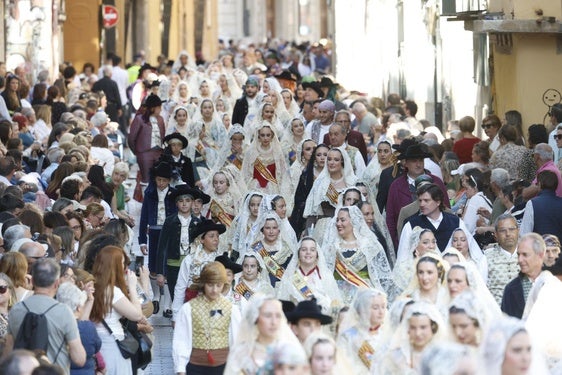 La procesión de la Virgen de los Desamparados, en imágenes