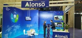 Un expositor del Grupo Alonso.