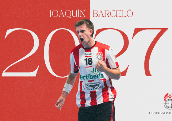Joaquín Barceló renueva con el Fertiberia Puerto Sagunto hasta 2027.