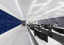 Diseño del nuevo puesto de mando de FGV en Valencia Sud.