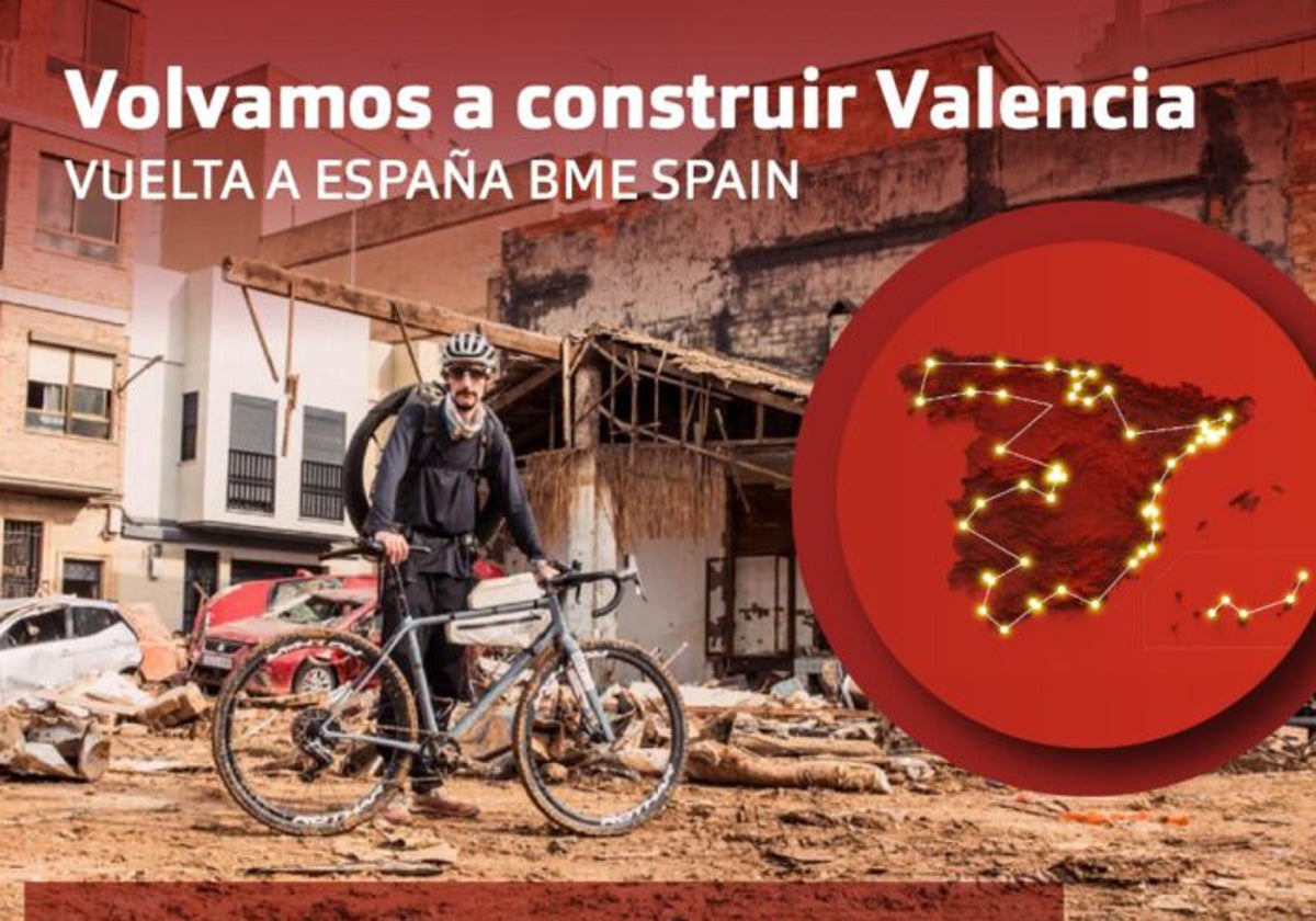 Decoplack Paiporta, punto de salida de la Vuelta a España BME Spain solidaria por la dana.