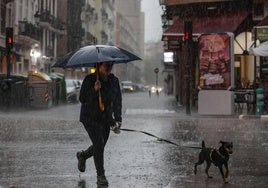 Lluvias en Valencia.