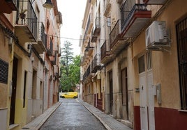 Calle Santa Rosa, donde se ubica el inmueble en el que se actuará.