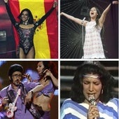 Chanel (2022), Massiel (1968), Rosa López (2002), Rodolfo Chikilicuatre (2008), Remedios Amaya (1983) y Sergio Dalma (1991).