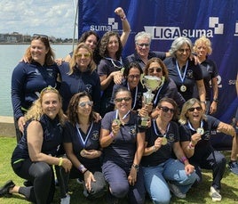 Las remeras veteranas del CR Marina Dénia.