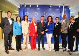 Representantes de la Diputación de Valencia en Bruselas.