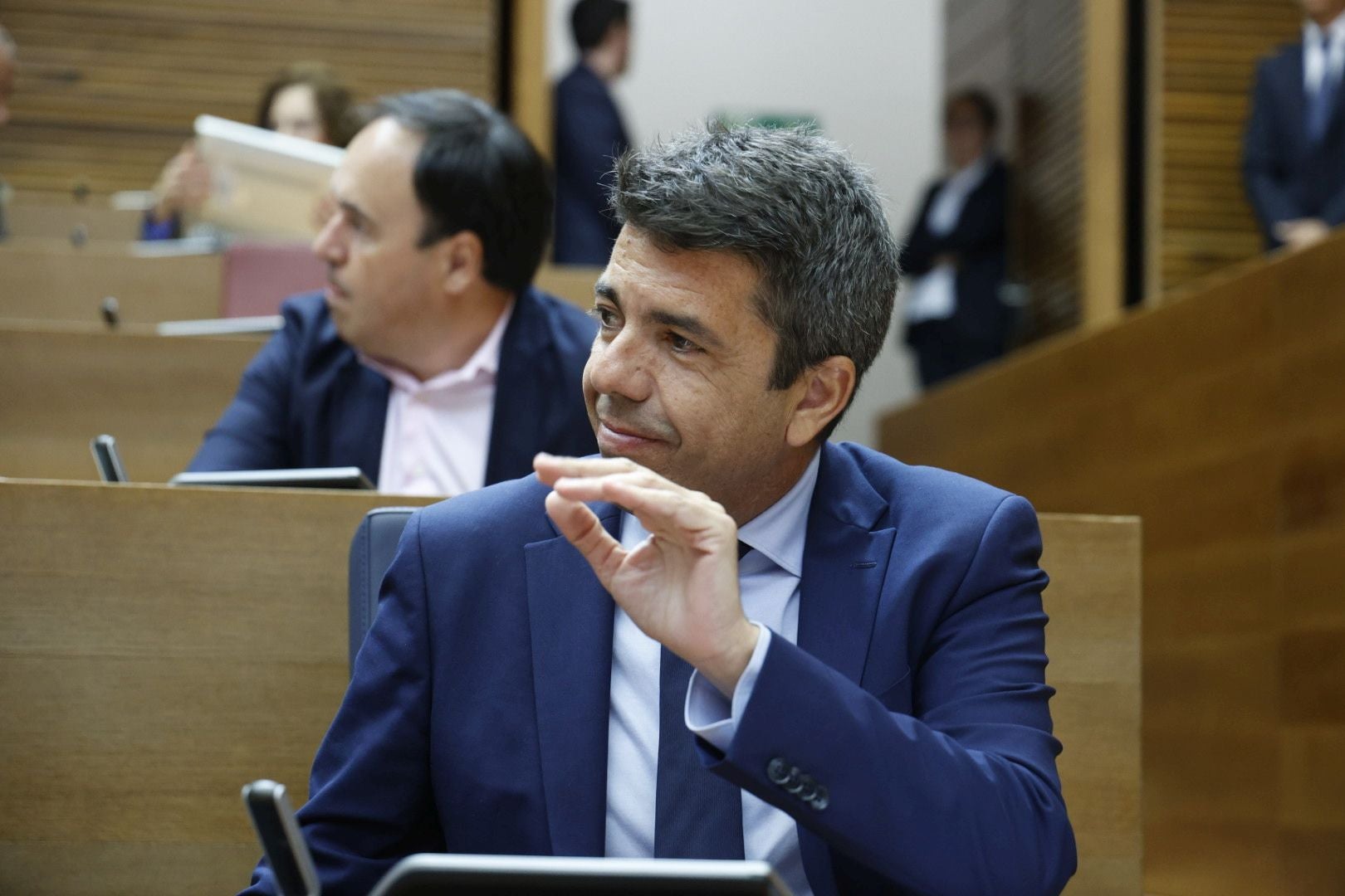 FOTOS | Sesión de control a Carlos Mazón en Les Corts este jueves