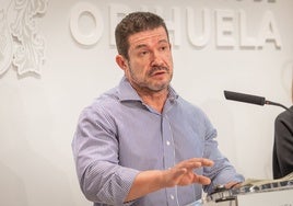 Emilio Argüeso, en una rueda de prensa.