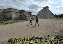 Templo de Kukulcan, uno de los más representativos de la ciudad maya de Chichén Itzá, en Mexico.