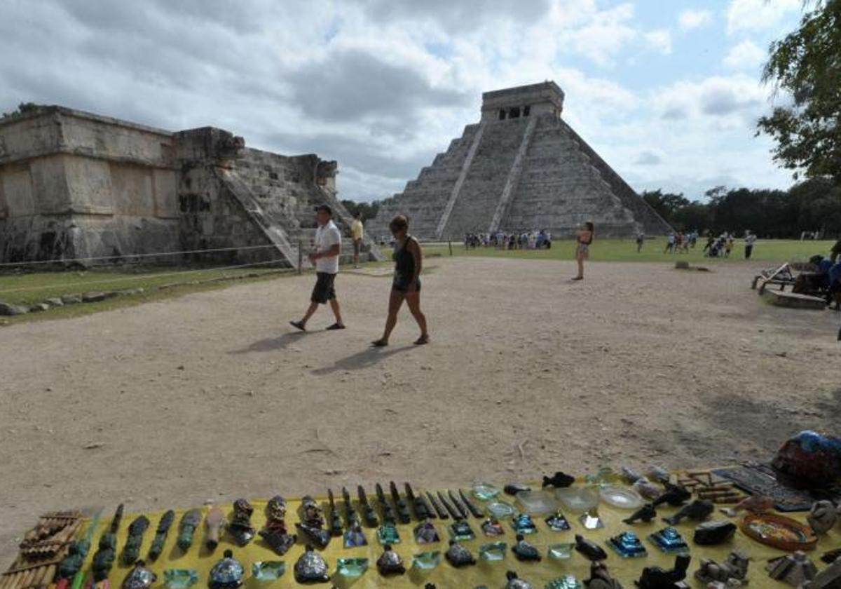 Templo de Kukulcan, uno de los más representativos de la ciudad maya de Chichén Itzá, en Mexico.