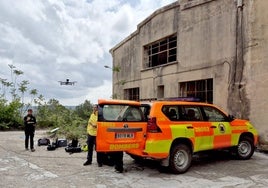 Prácticas de vuelo con drones.