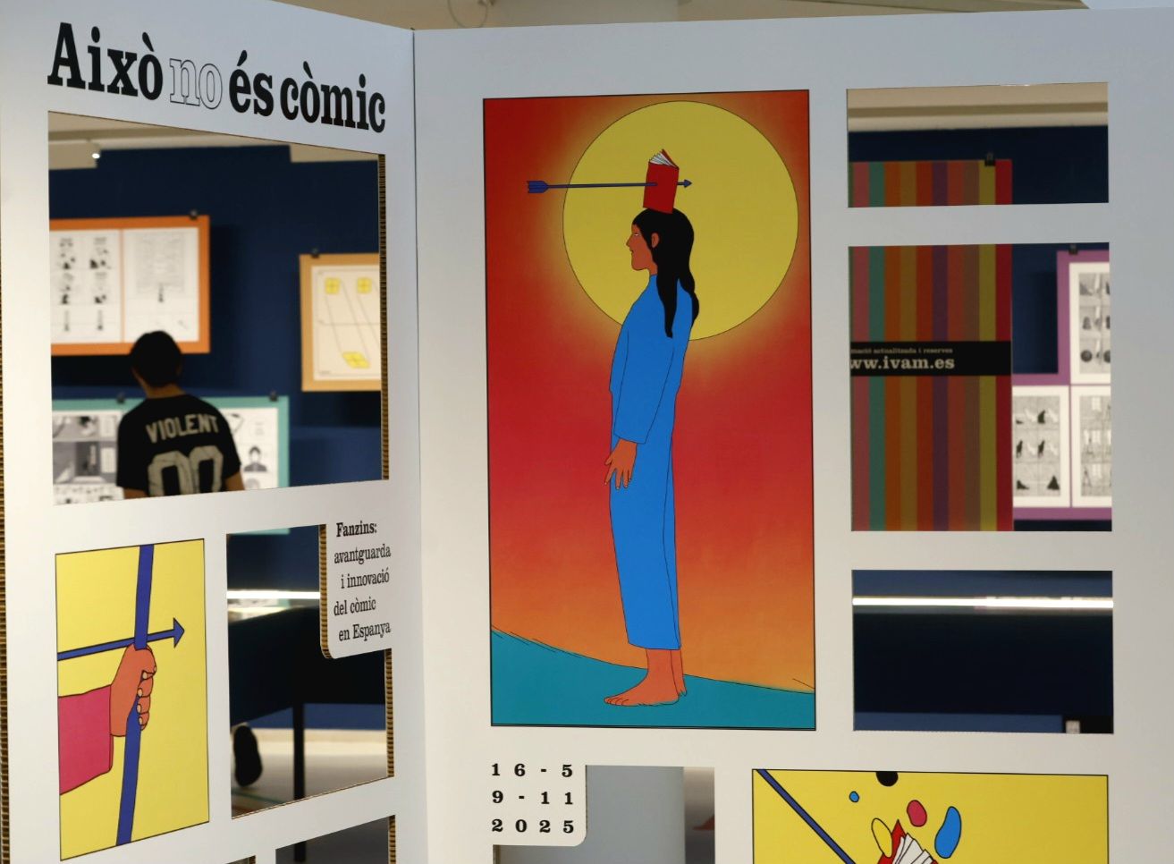 Fotos de la exposición &#039;¡Eso no es cómic! Fanzines...&#039; en Valencia