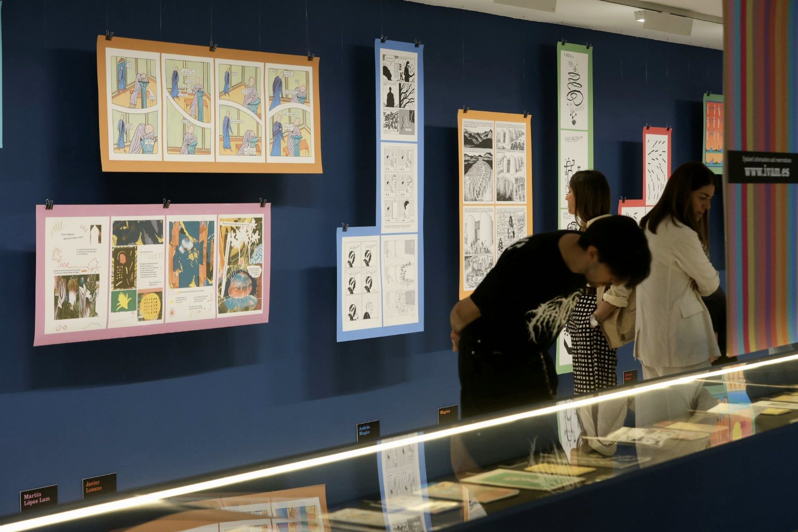 Detalle de la exposición '¡Eso no es cómic!'.