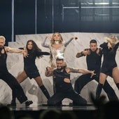 Melody, durante su actuación en al primera semifinal.