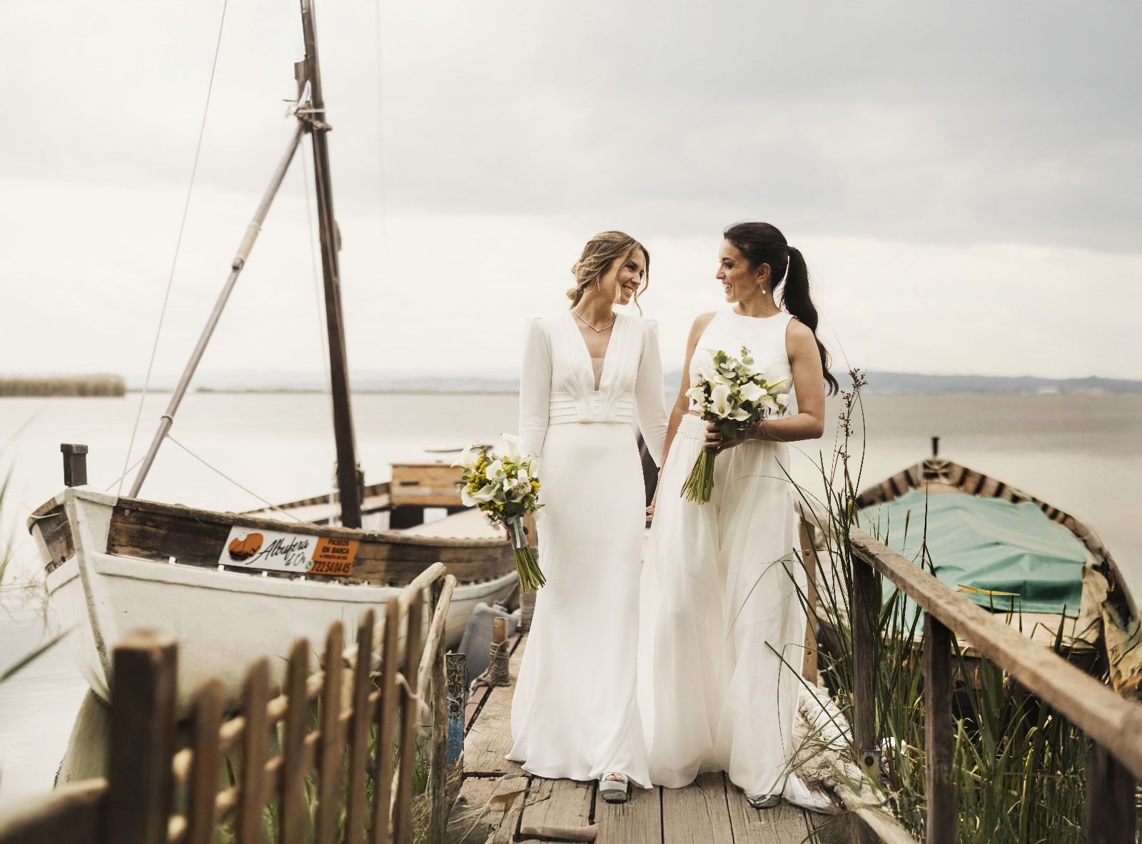 Las imágenes de la boda de Carolina y María en la Albufera
