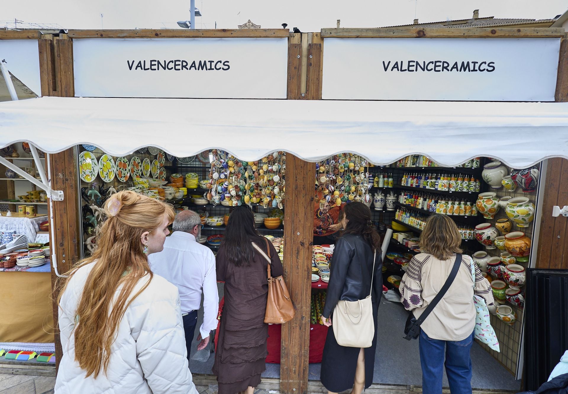 Mercado de la Escuraeta en la plaza de la Reina