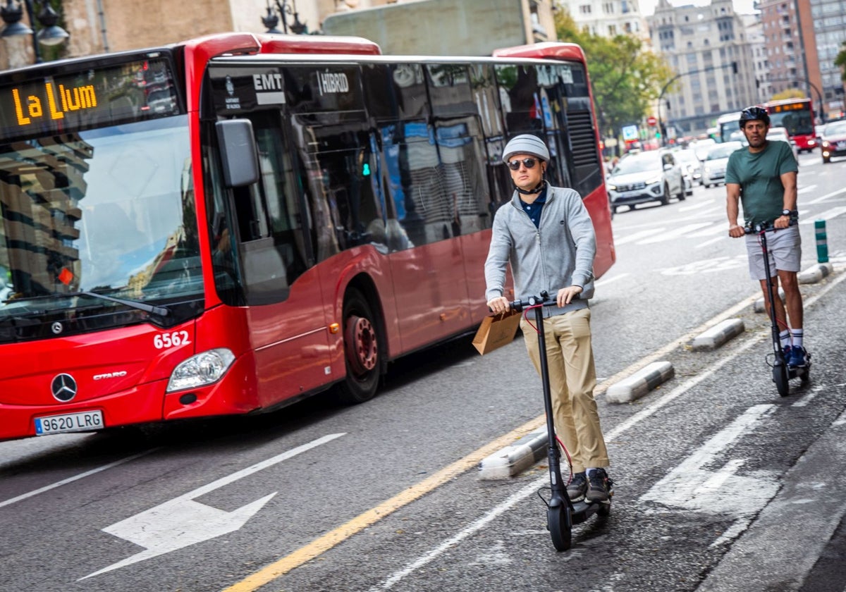 Valencia registra un 25% más de accidentes de patinetes eléctricos que Madrid