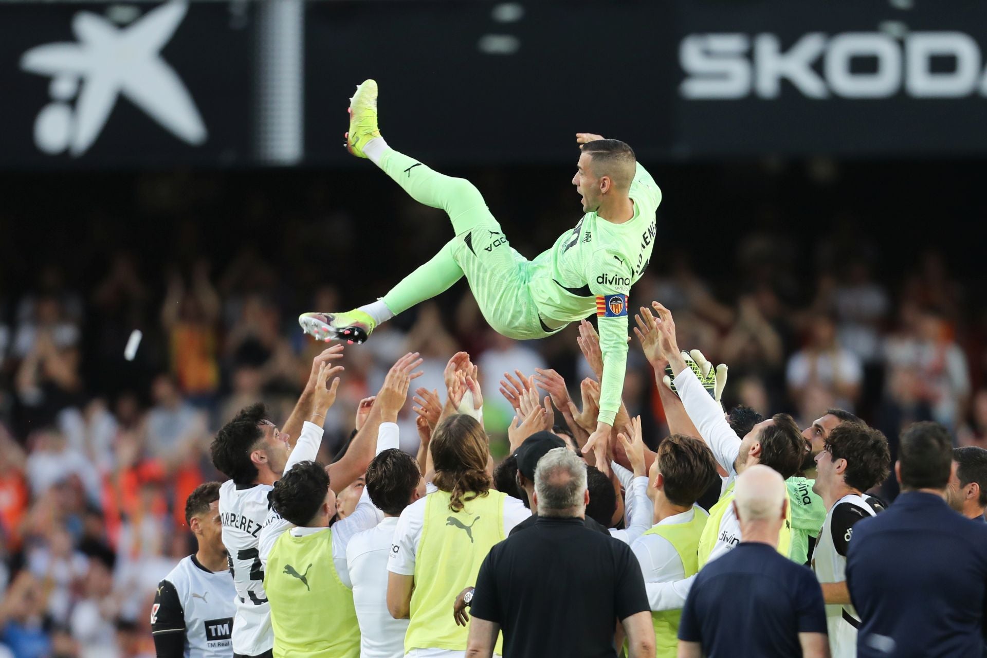 Así ha sido la despedida de Mestalla de Gayà, Mamardashvili y Jaume