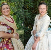 Manuela Borrull (i) y Triana Benavent (d), falleras mayores de Gandia.