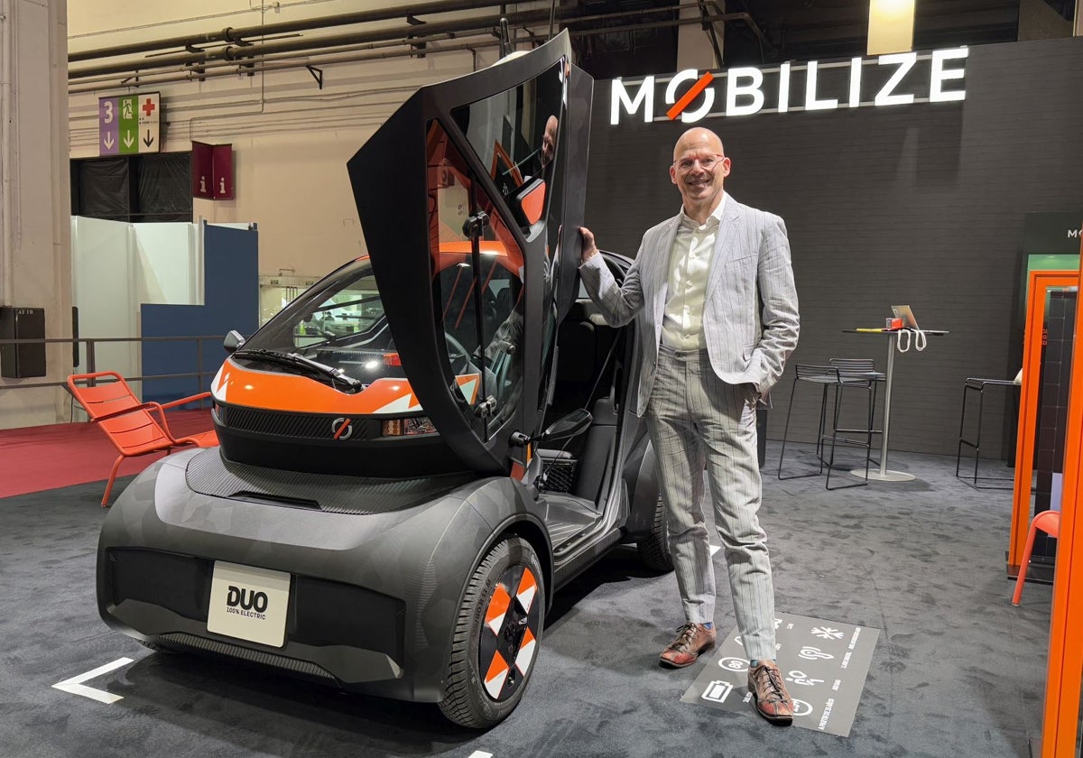 Filippo Rivanera junto al Mobilize Duo, ya a la venta en España.