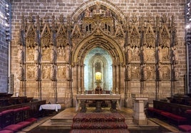 Vista de la capilla del Santo Cáliz en la Catedral de Valencia.