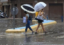 Lluvias en Alicante.
