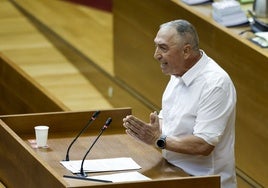 Joan Baldoví, en una sesión de control en Les Corts.