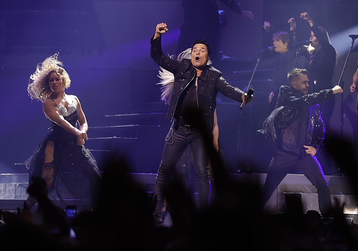 Chayanne, durante su concierto en A Coruña.