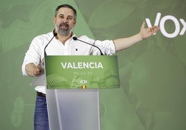 Abascal, durante un acto en Valencia.