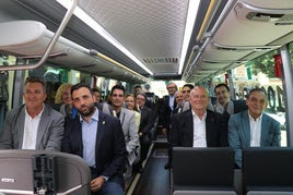 Un momento de la visita.