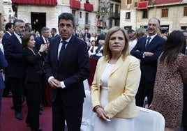 Mazón y Bernabé, en la Missa d'Infants en honor a la Mare de Déu.