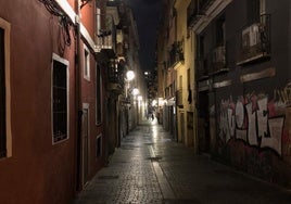 Una calle en Valencia.