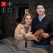 Felicia y Ausiàs, en la sede de Conversaciones Heladas, la bodega logroñesa Franco-Españolas.