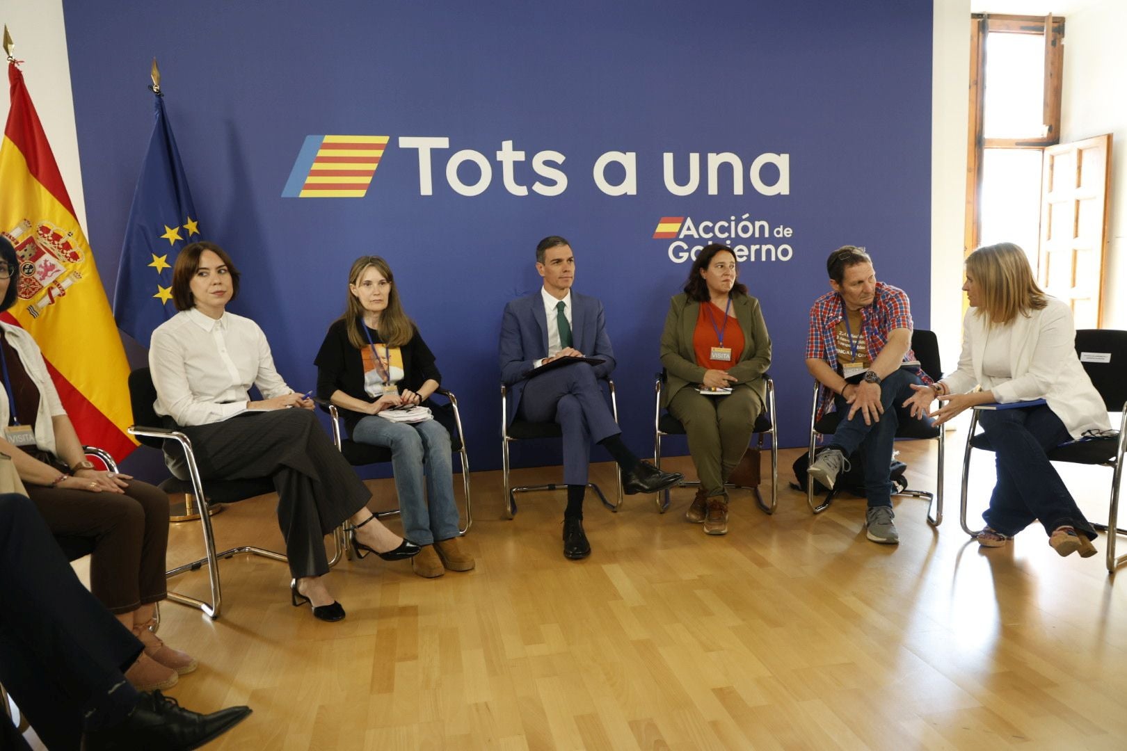 FOTOS | Sánchez se reúne con las víctimas de la dana en Valencia