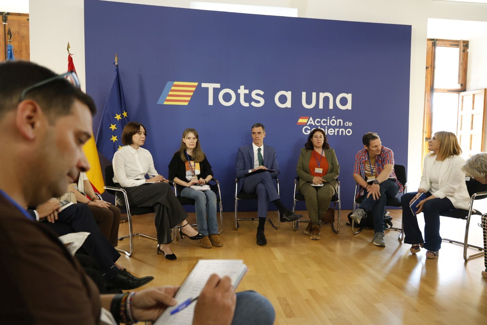 FOTOS | Sánchez se reúne con las víctimas de la dana en Valencia