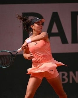 Leyre Romero, en su partido frente a Klimovičová.