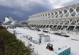 FOTOS | Valencia monta su 'festivalódromo' en la Ciudad de las Artes