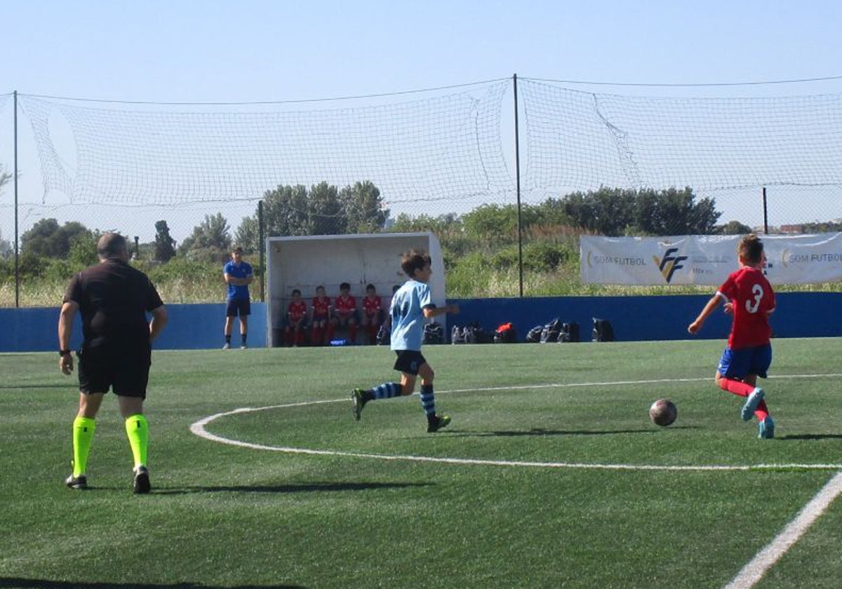 Un instante del encuentro entre el E1 Paiporta y el Picassent.