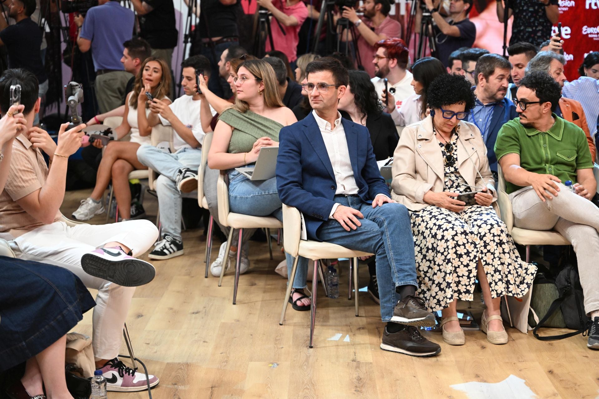 FOTOS | Así ha sido la rueda de prensa de Melody tras su paso por Eurovisión