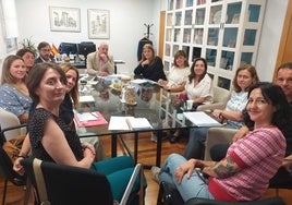 Reunión de este lunes en la Conselleria de Educación.