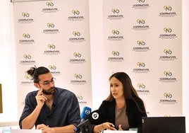 Luis Cabañas y María Alonso, en la presentación.